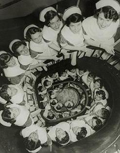 Archive photo of nurses at Mary Hitchcock Memorial Hospital